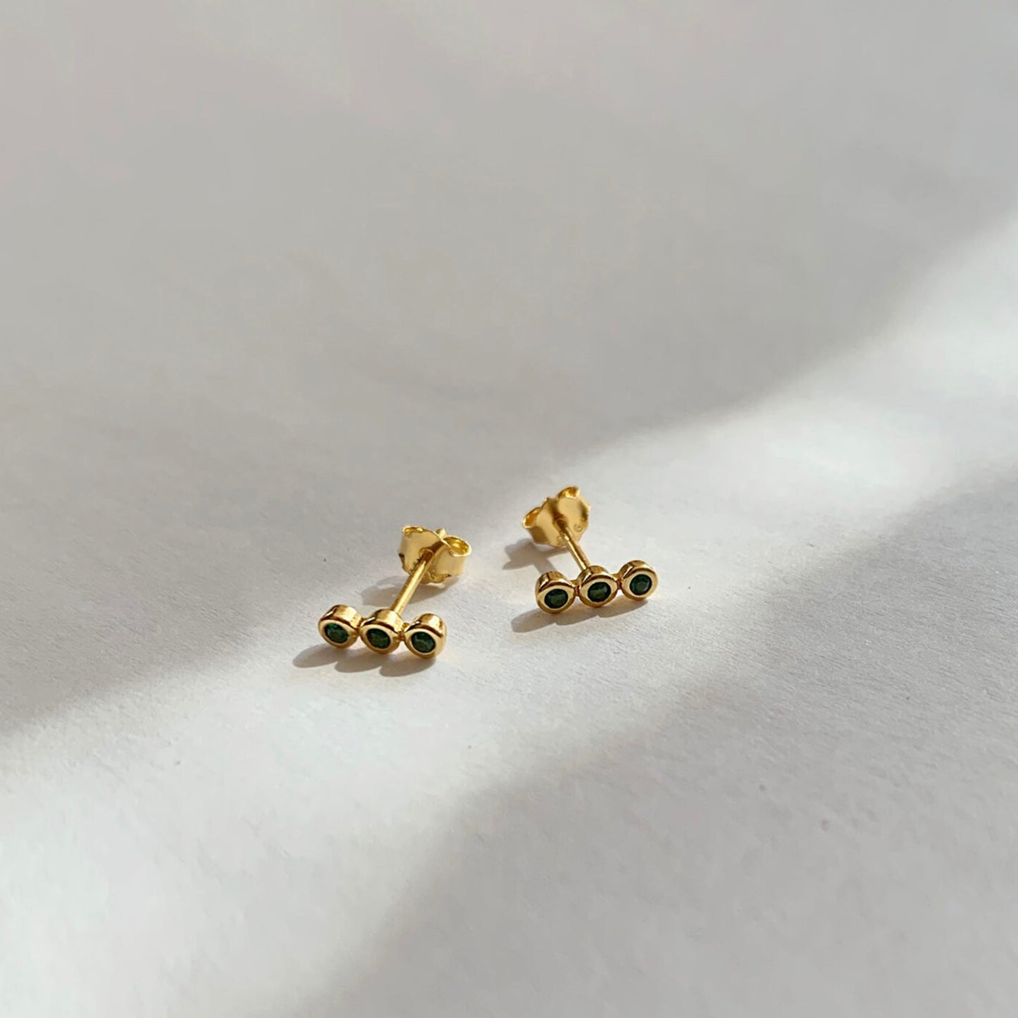 Emerald & Turquoise Stud
