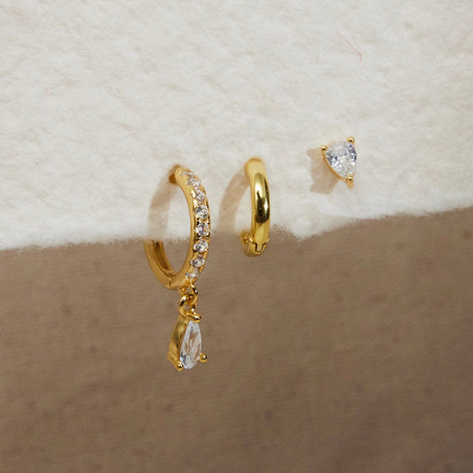 Pear Shape Dangle Set