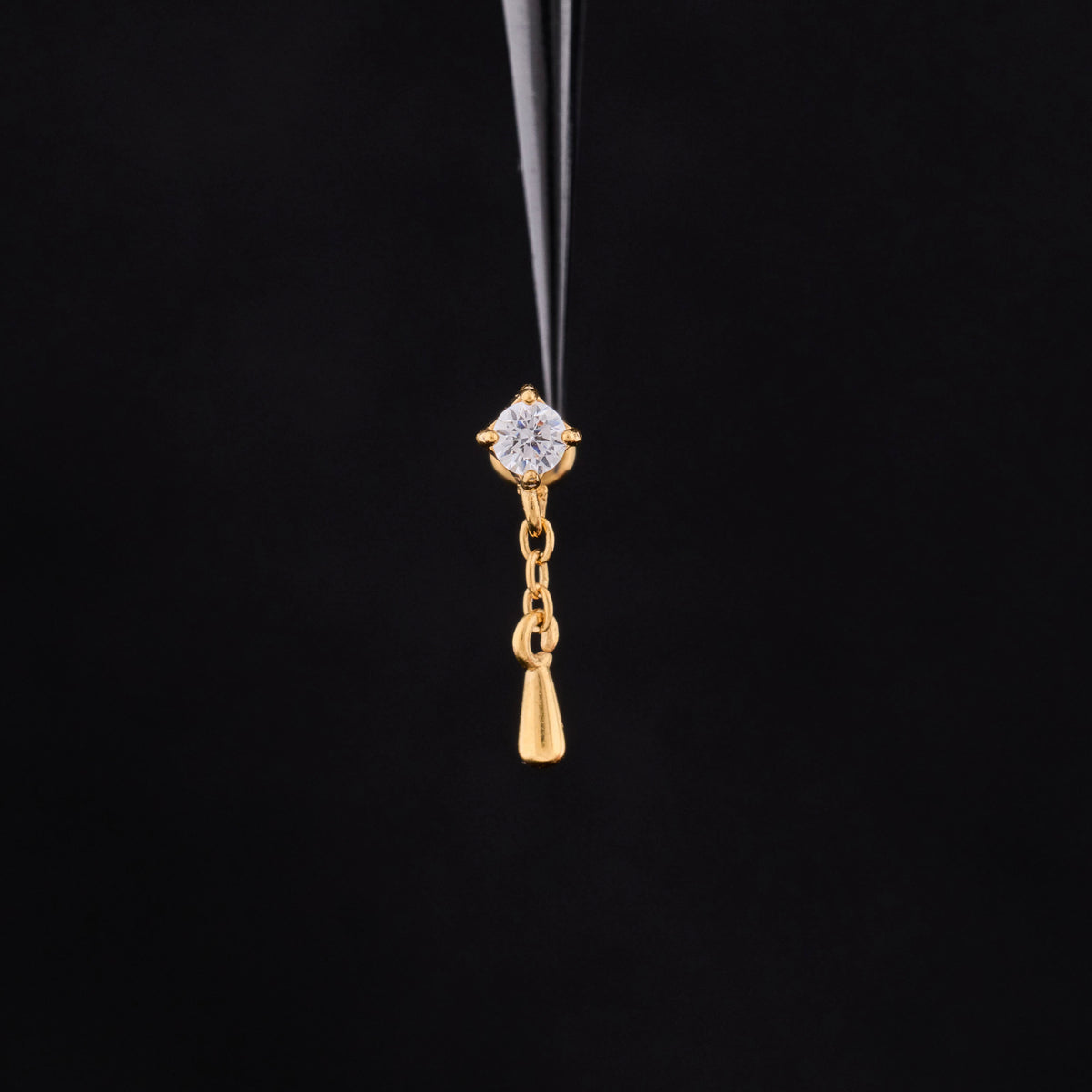 CZ Dangle Push Pin