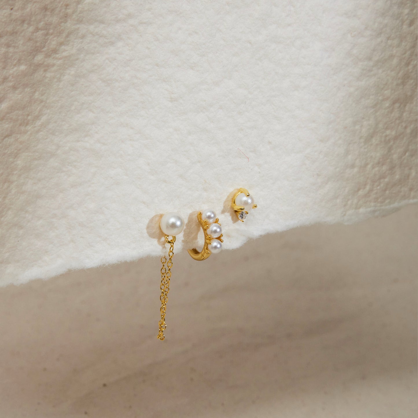 Pearl Earring Set