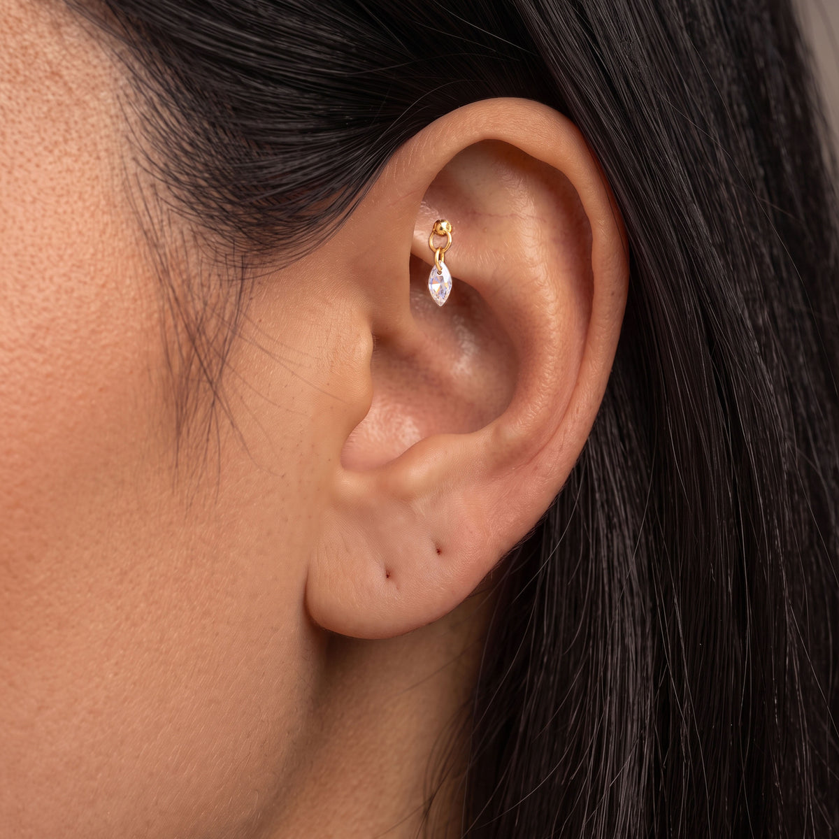 Marquise Dangle Push Pin