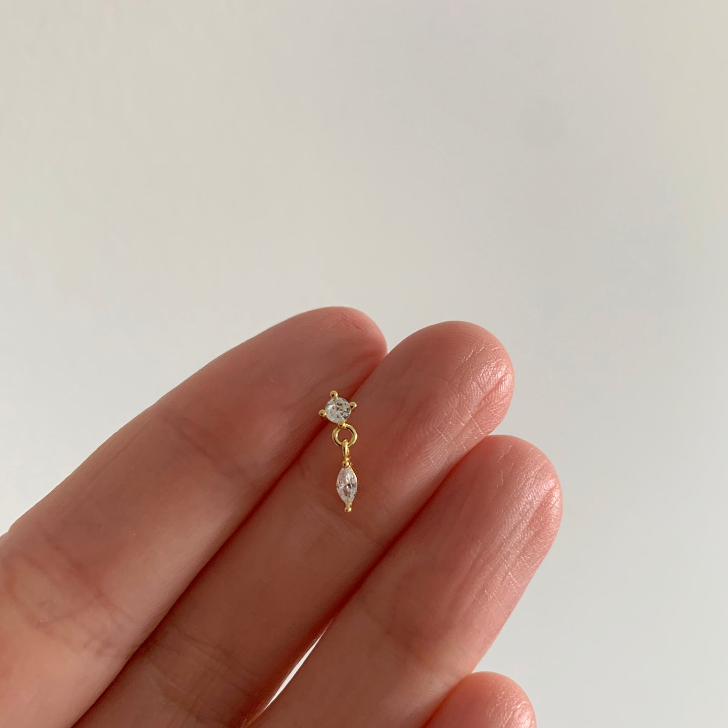 Marquise Dangle stud