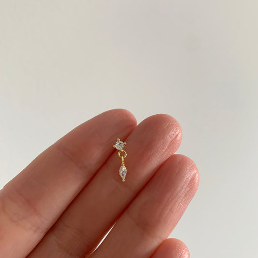 Marquise Dangle stud