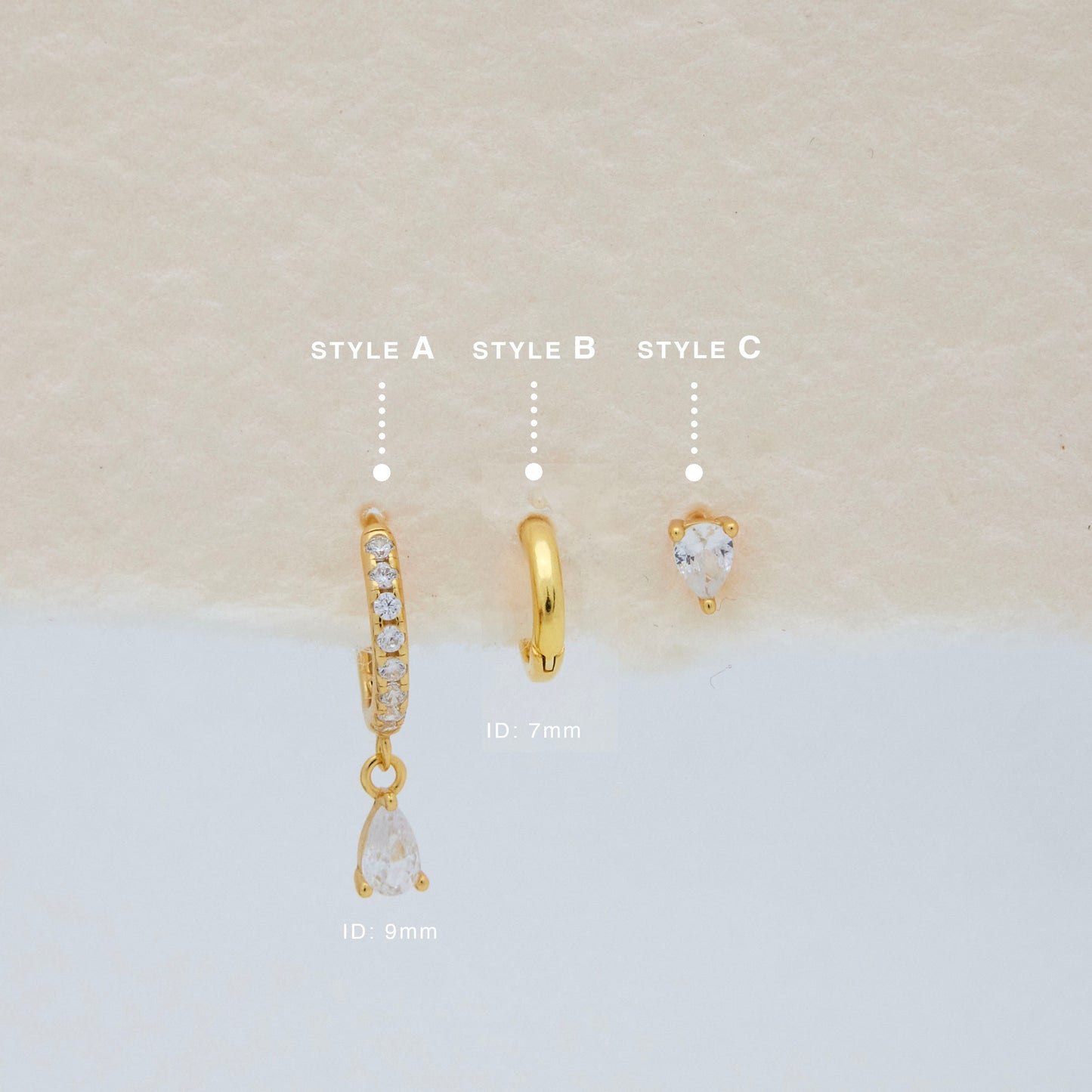 Pear Shape Dangle Set