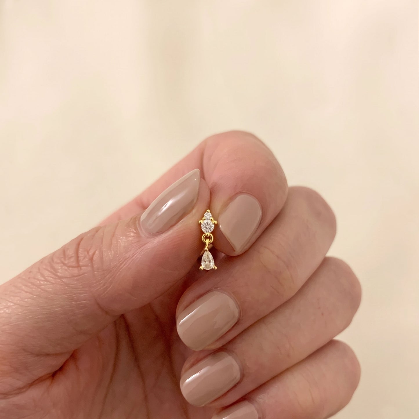 CZ Dangle Stud