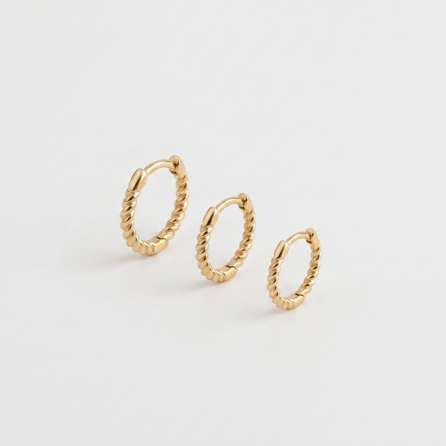 Braided Huggie Hoops