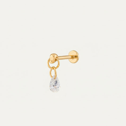 Pear Shape Dangle Push Pin