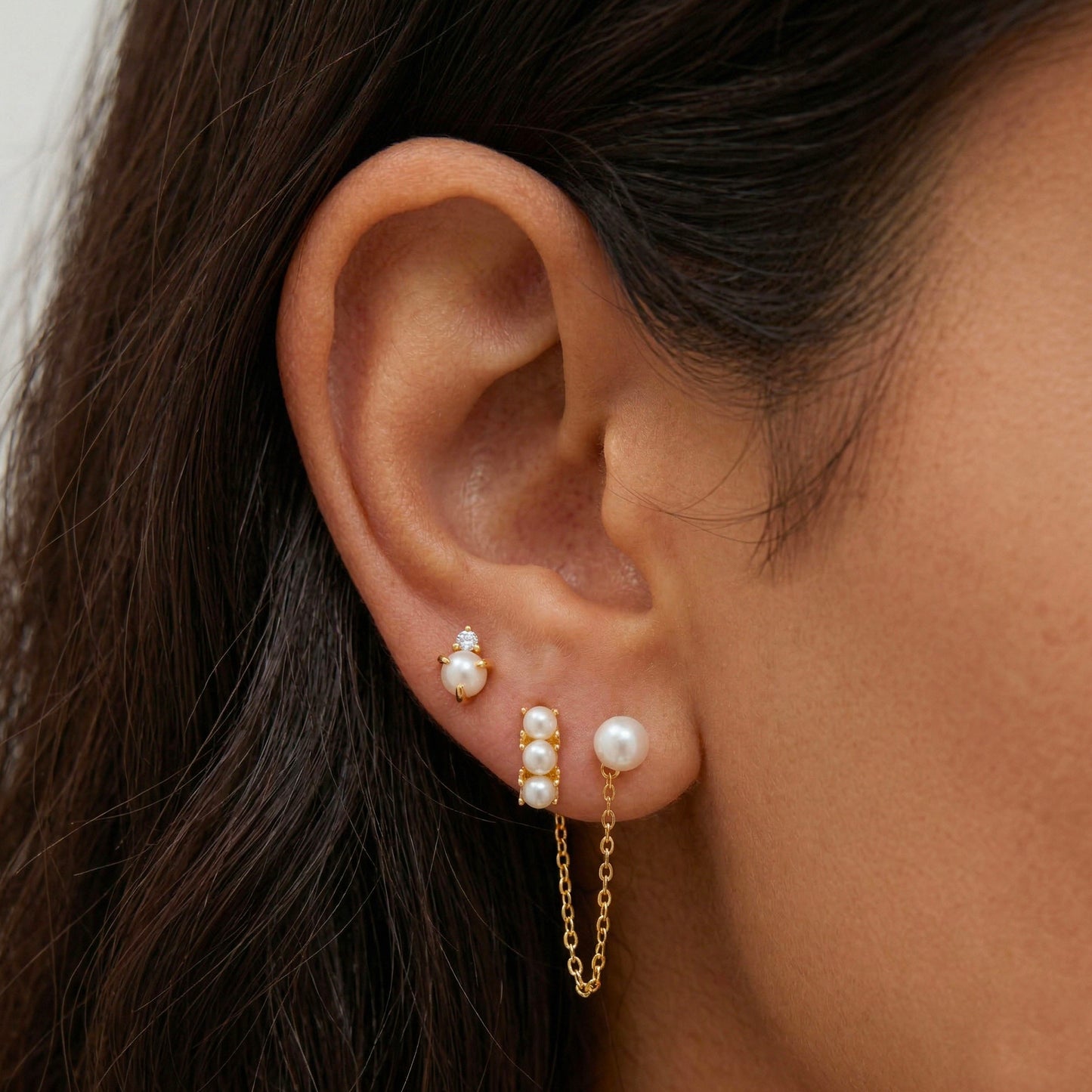 Pearl Earring Set