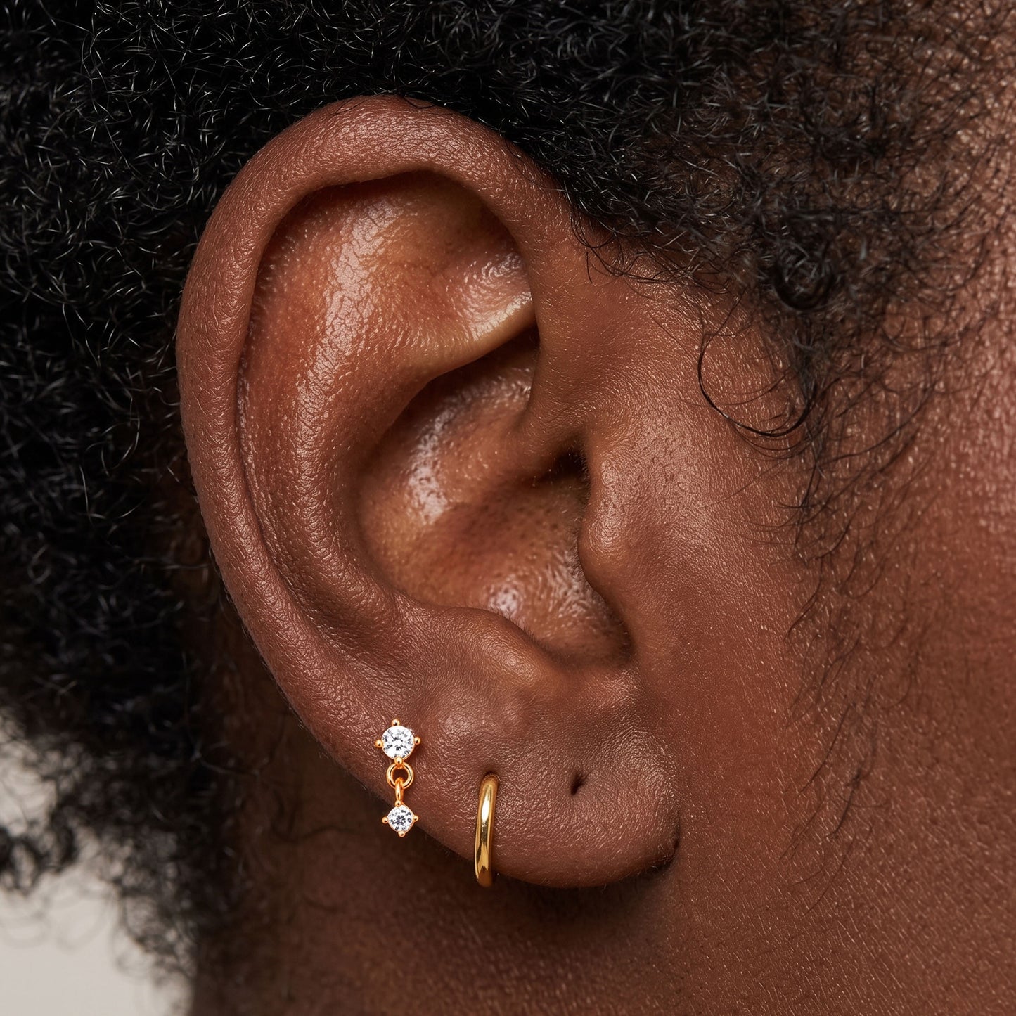 CZ Dangle Stud
