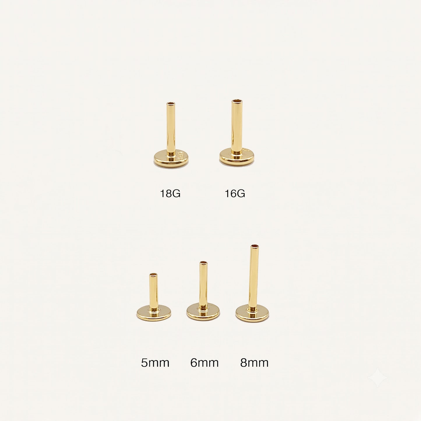 925 Sterling Silver Threaded Labret Bar