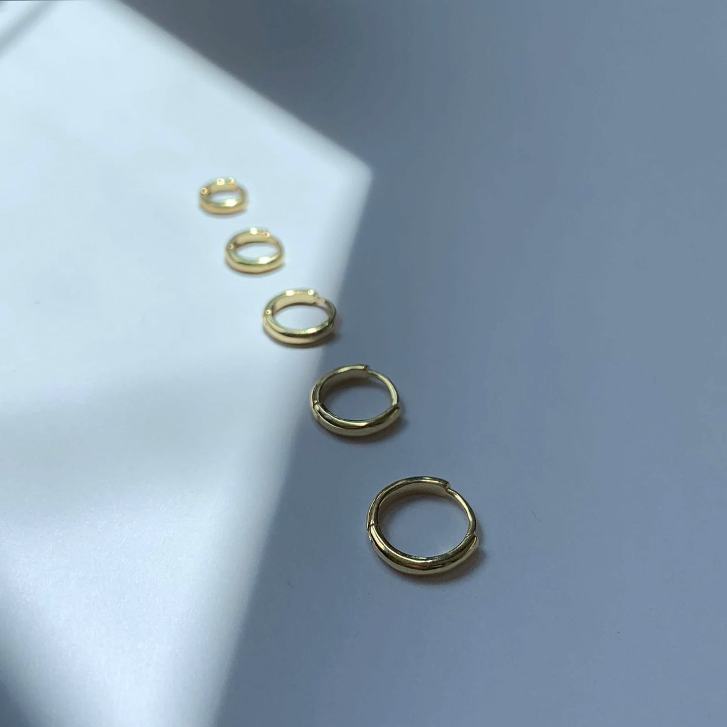 Round Edge huggie hoop